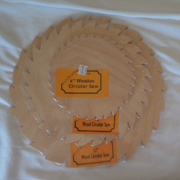 6" Wooden Circular Saw Blade - Pine - Picture 1 of 3